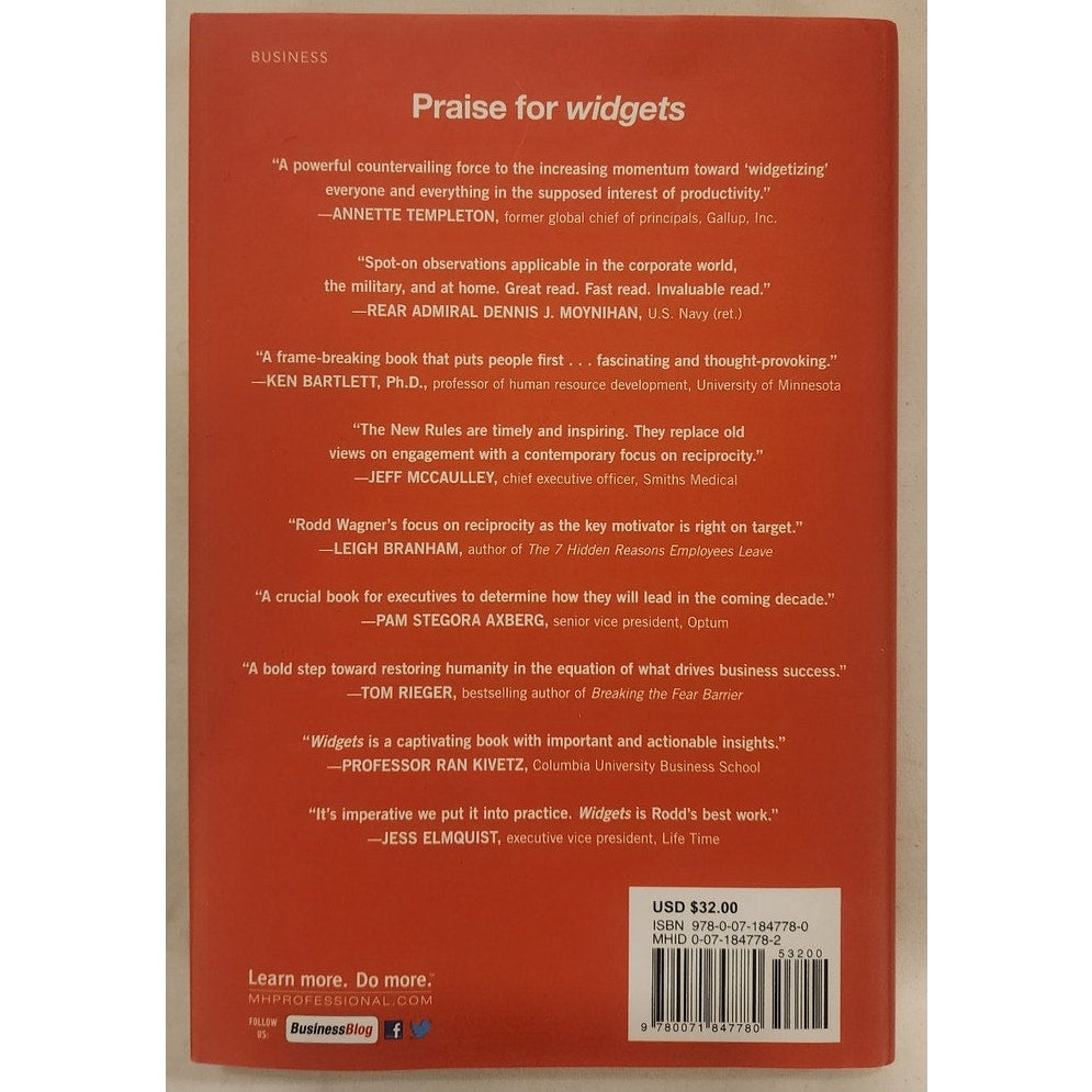 Widgets – Rodd Wagner – 12 New Rules for Managing Employees – Hardcover