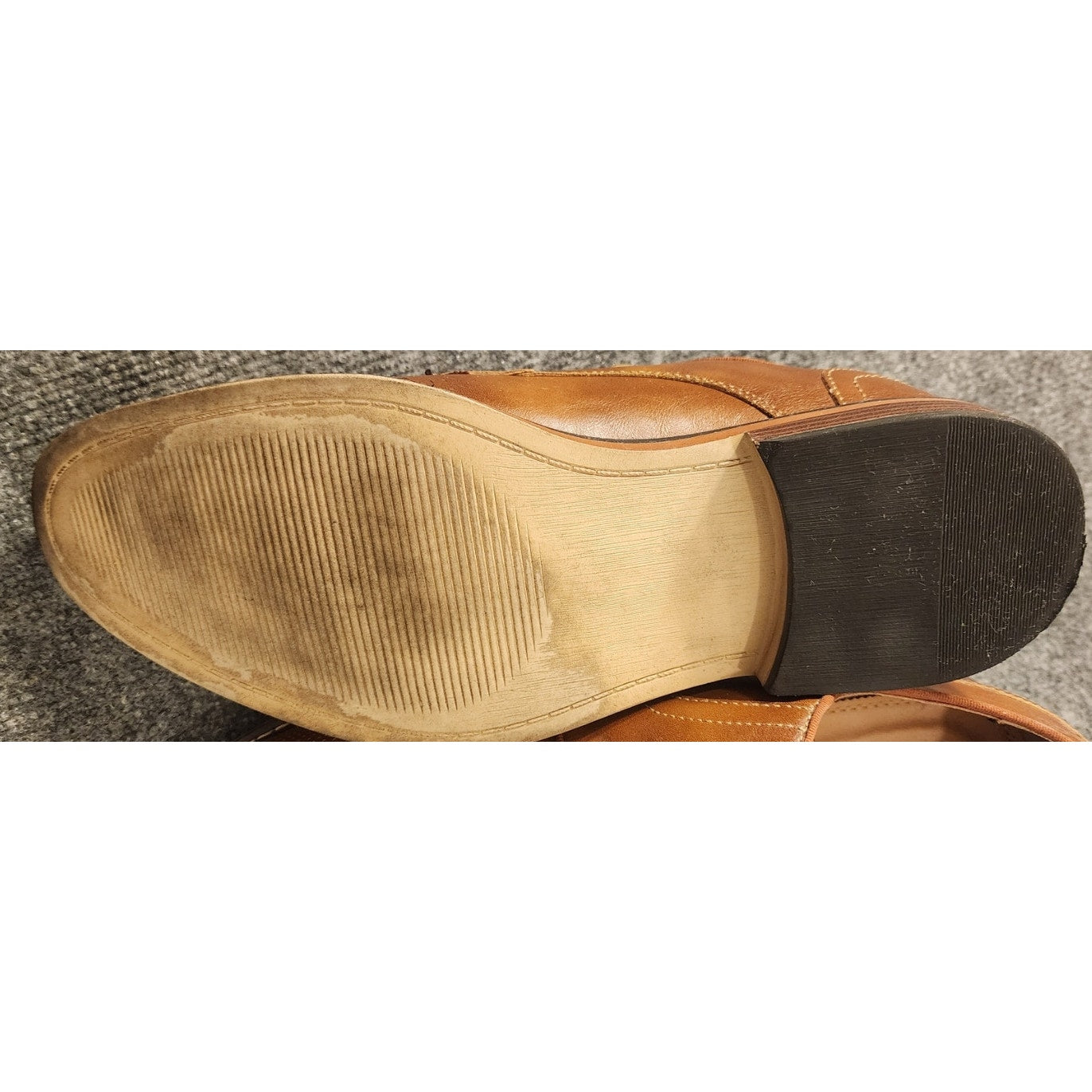 Kohls Campton Cognac Mens Size 11 Med Brown Casual Oxford Shoes RN 73277
