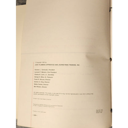 AFL-CIO Natural Gas Systems Apprentice Journeyman Training Manual 1983 Book