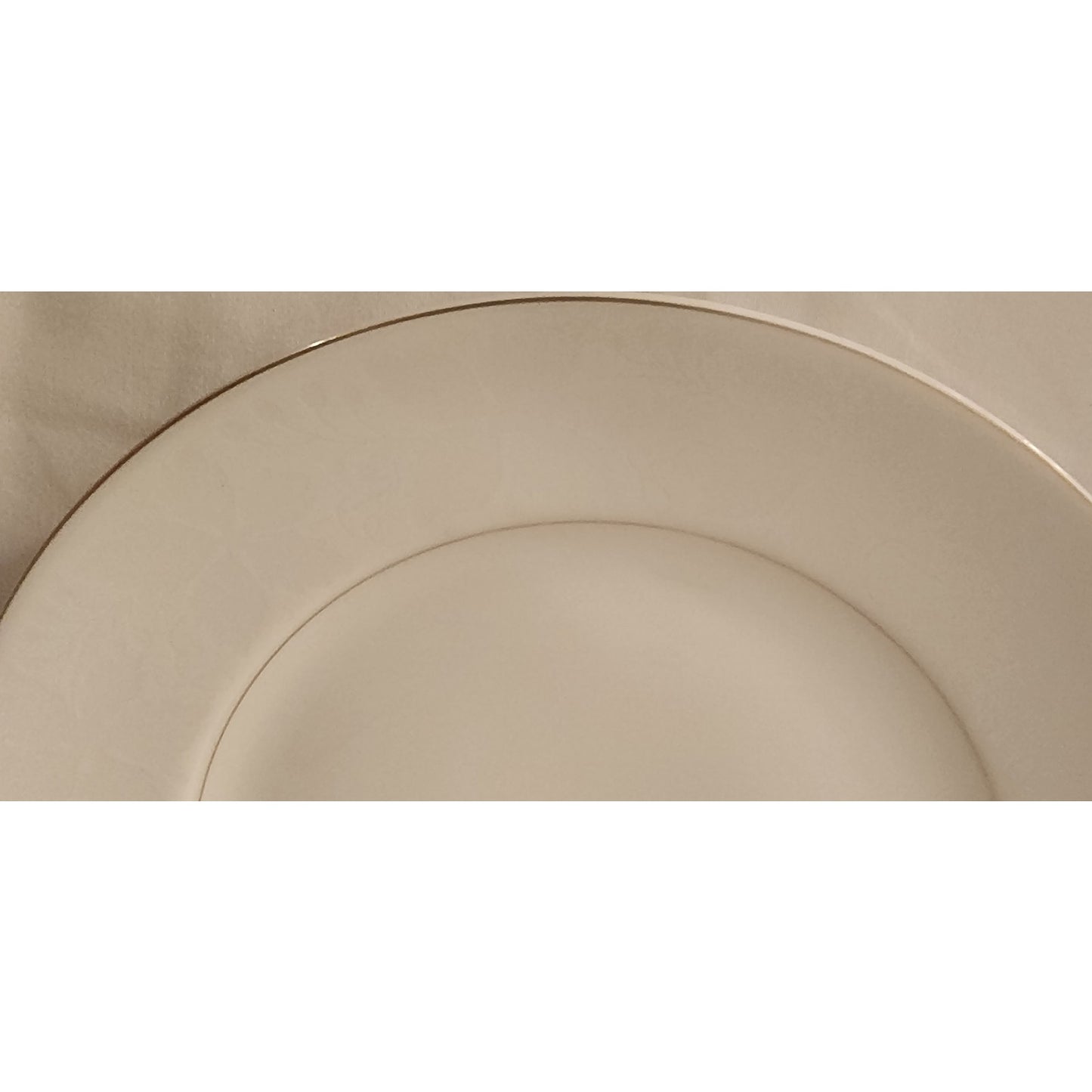 Rosenthal Aida White Velvet Salad Plates Set of 2 – Gold Trim