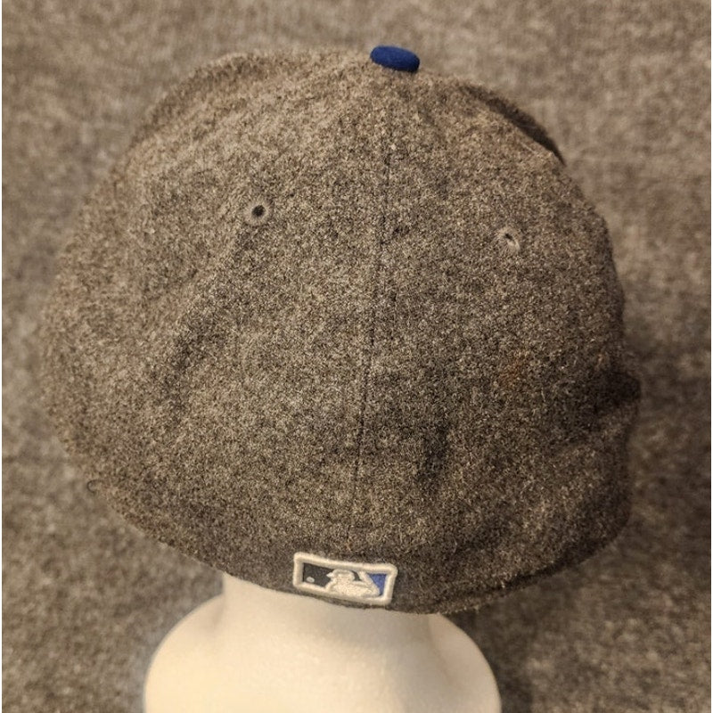 New Era 59FIFTY Kansas City Royals Fitted Hat Size 8 Gray Blue MLB Cap