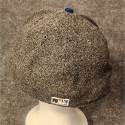 New Era 59FIFTY Kansas City Royals Fitted Hat Size 8 Gray Blue MLB Cap