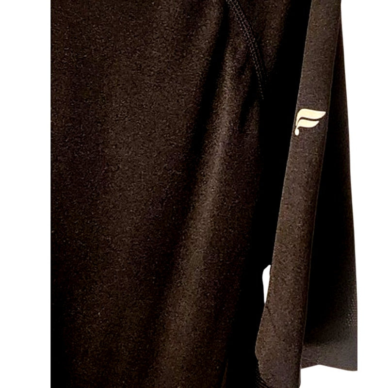 Fila Mens XXL Short Sleeve Activewear Shirt Black Micro Dot Mesh Performance