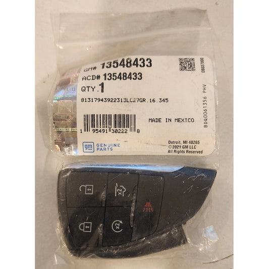 New Genuine GM Smart Key Fob 13548433 Tahoe Suburban 5B Remote No Key Blade
