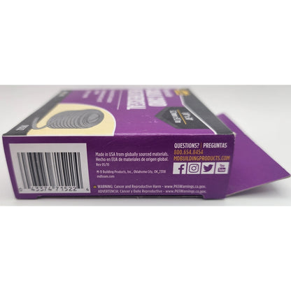 1 Box - md - Replaceable Caulk Cord Weatherseal - 1/8" x 30' - Gray - 71522