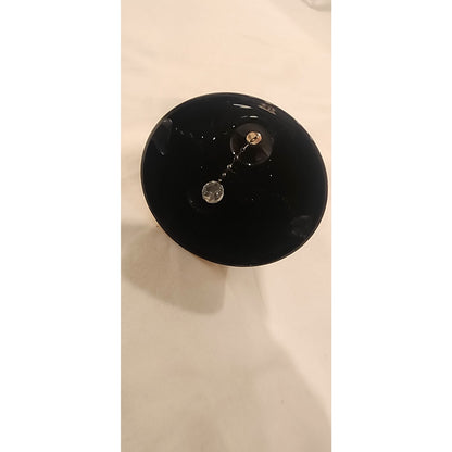 Grand Crystal Czech Republic Black & Gold Decorative Bell - Ofnah Crystal