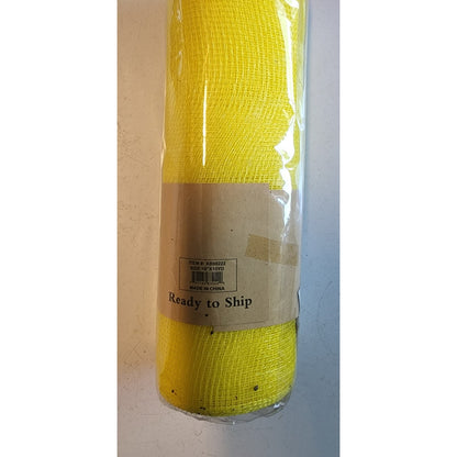 YELLOW - 10" x 10 YDS - Decor Mesh - Ribbon For Decorations - Mesh Roll