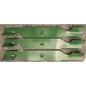 Set 3 187256 532187256 Mower Blades Husqvarna Craftsman Poulan 54 Inch Deck 18.5