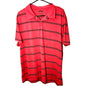Urban Pipeline Mens Pink Black Striped Short Sleeve Polo Shirt XXL