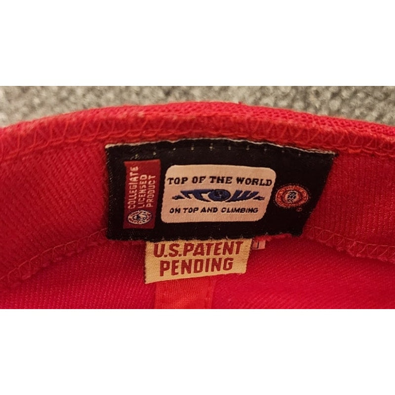 Cincinnati Bearcats Top Of The World Flex Fit Hat Cap Size M L Red White NCAA
