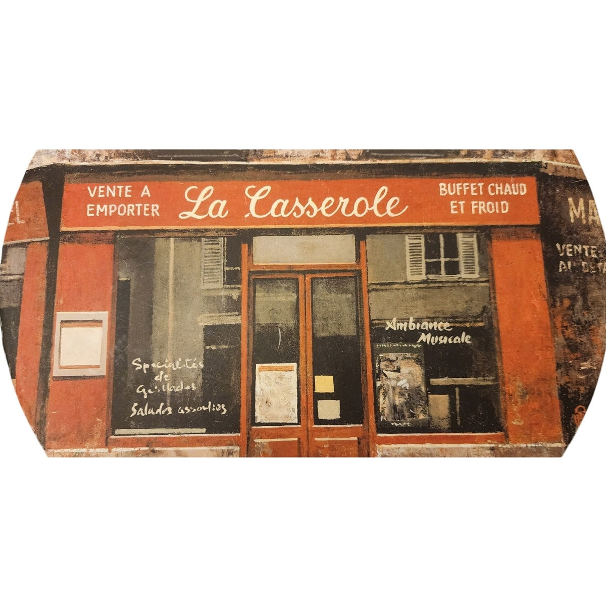 Tri-Coastal Design Hat Box Chiu Tak Hak Art In Motion La Casserole French 12x5