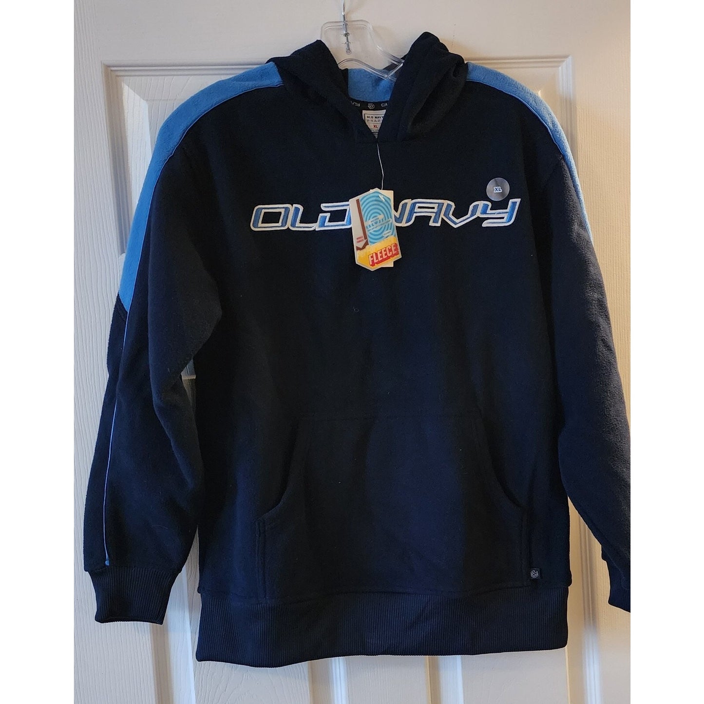 Old Navy Kids Size M (8) Blue Performance Fleece Pullover Hoodie - Blue on Blue