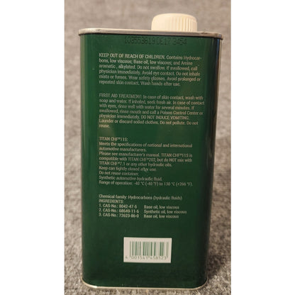 Fuchs Titan CHF 11S Hydraulic Power Steering Fluid 1 Liter 1L Bottle