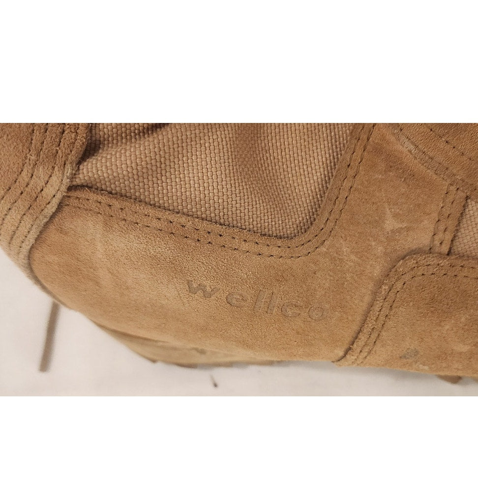 Wellco Combat Boots – Estimated Size 10 – Vibram Sole – Tan – US Military