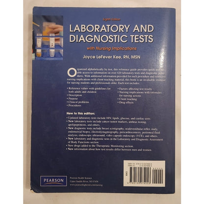Laboratory & Diagnostic Tests with Nursing Implications by Kee