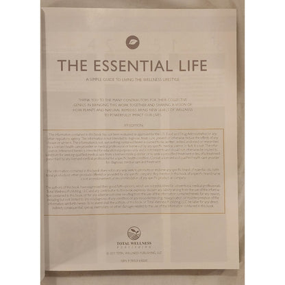 The Essential Life Book Essential Oils Guide Like New