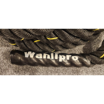 Wanlipro 15 Foot Battle Rope Heavy Gym Fitness Conditioning Cord 8 lbs