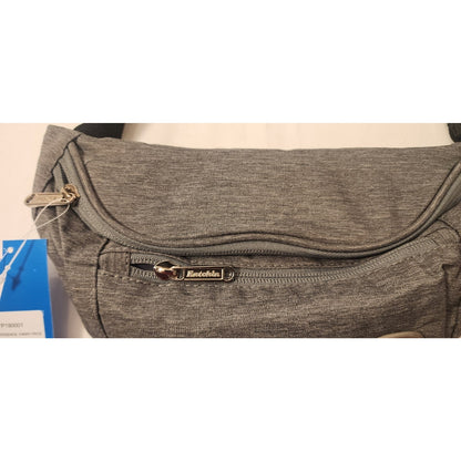 Entchin - Grey - Belt bag - 4 Zipper Pockets - Sling Bag - Men or Women