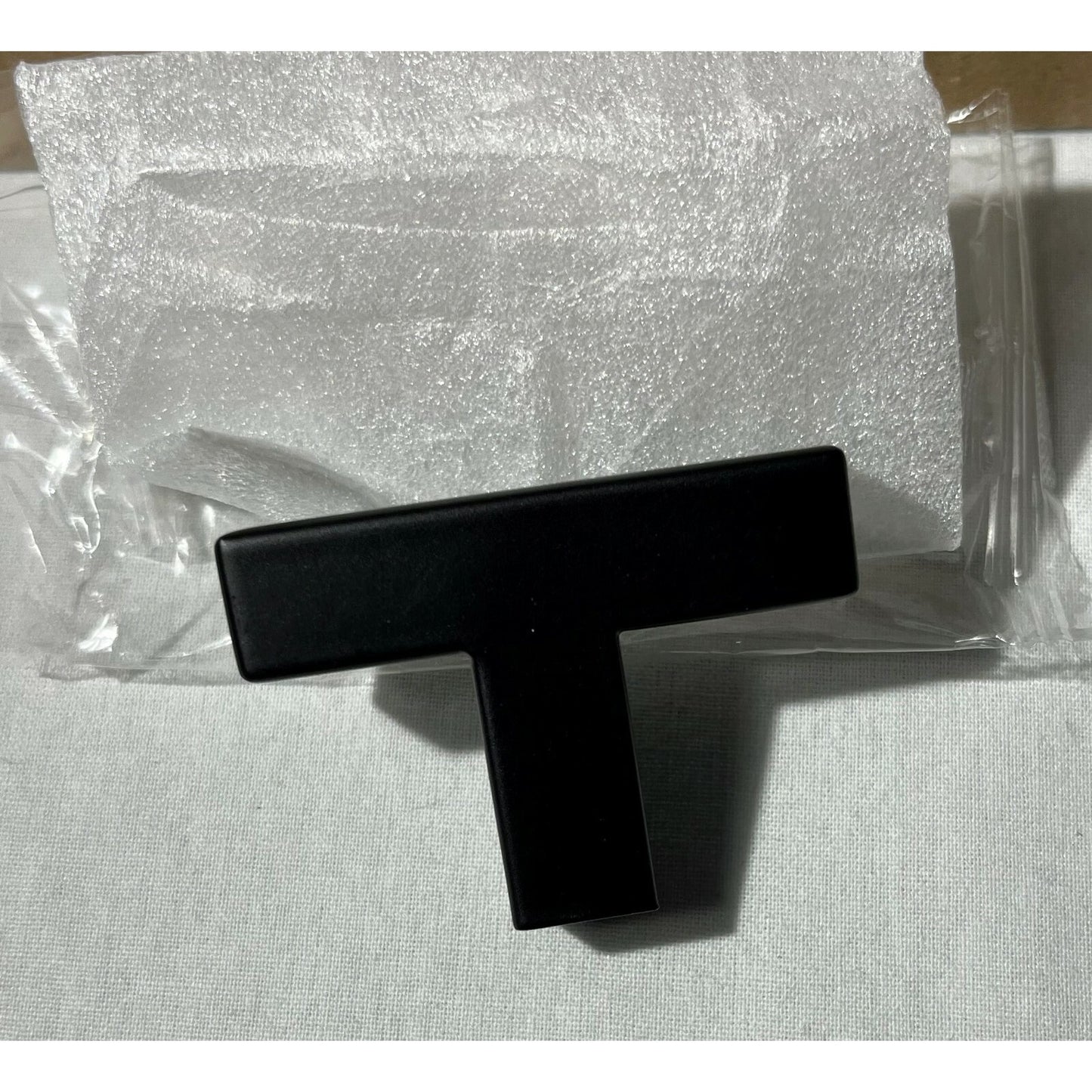 goldenwarm Black - Cabinet/drawer knobs- LSJ12BK Square T Bar - Box of 50