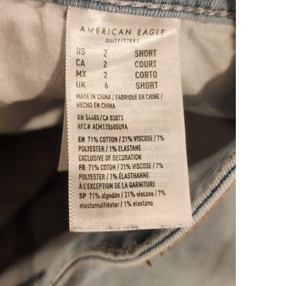 American Eagle Outfitters Girls Size 2 Light Blue Denim Pants Jeans