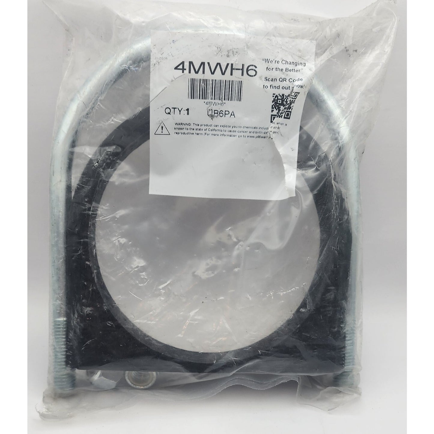 UB6PA -Vibrtion Dampening U-Bolt -5/8", 11 Thread, H- abt 9 1/4 ", W- 7 5/16"