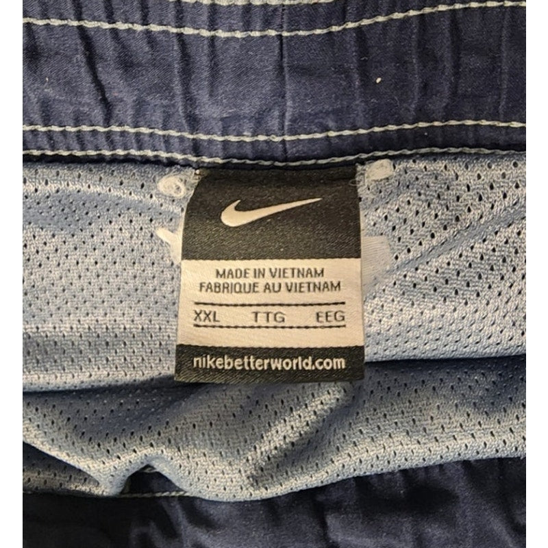 Nike Mens Swim Trunks Board Shorts Swimwear Trunks Mesh Lining Pockets Blue XXL