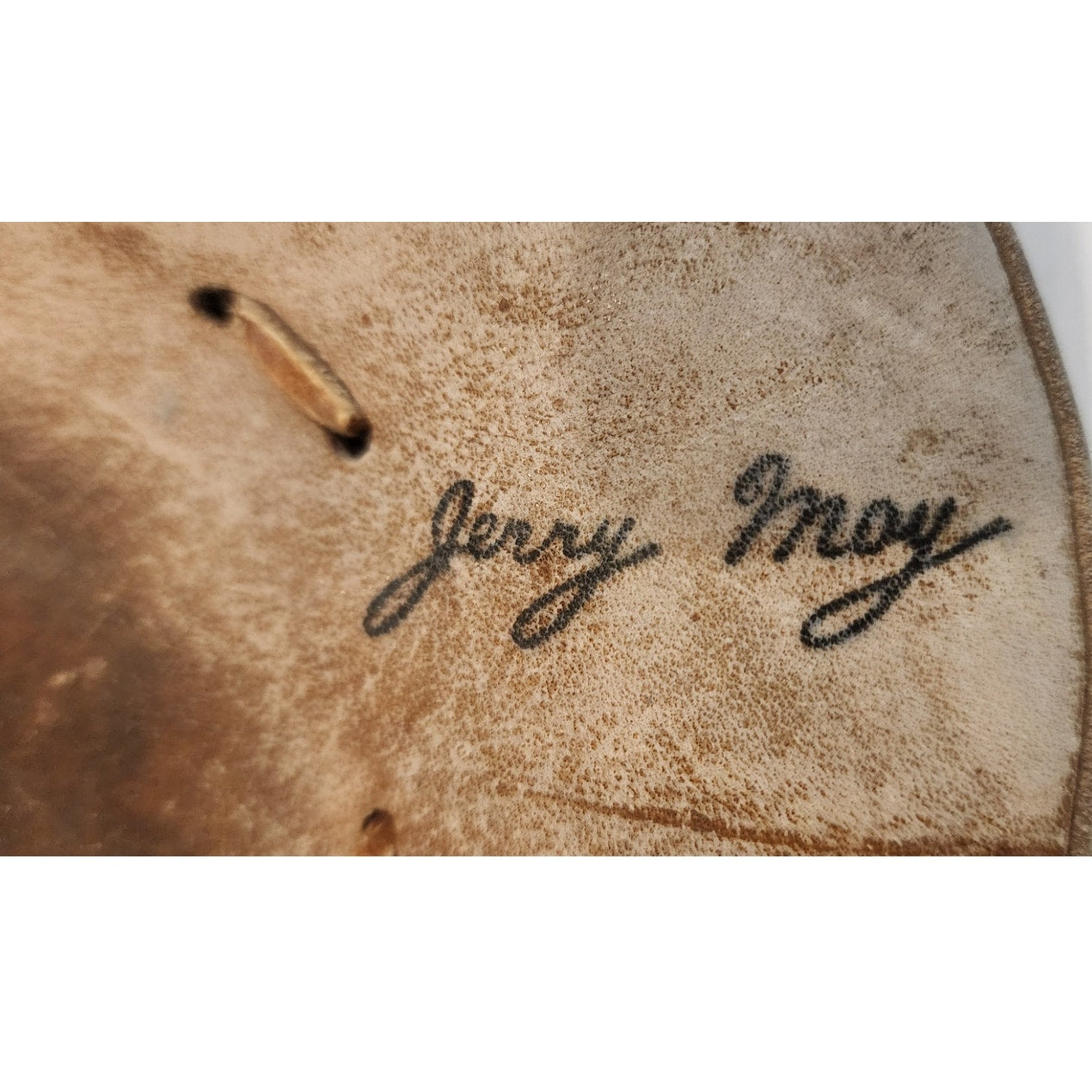 Vintage Rawlings Jerry May Professional Model MJ50 Catchers Mitt Baseball Glove
