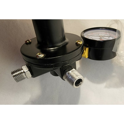 100 PSI Pressure Guage with three 1/2" connectors and manual valve - 2" face