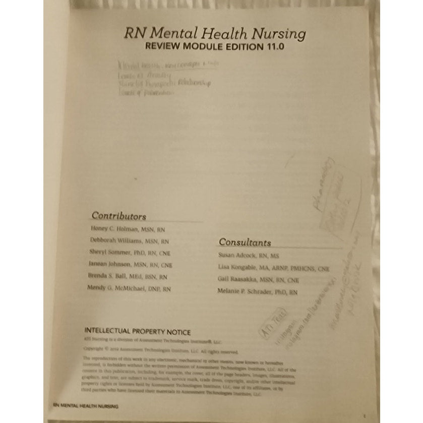 ATI RN Review Module Set (3 Books) Maternal Newborn, Children, Mental Health