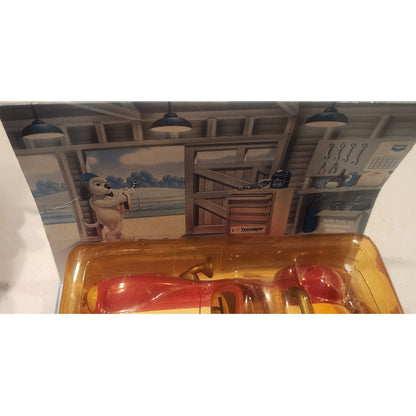 Vintage Riley Roadster Toy Car New In Original Package Yellowed Broken Plastic