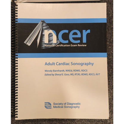 NCER Ultrasound Review Manuals 4 Book Set Cardiac Vascular 2009