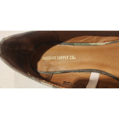 Mossimo Women Size 9 Camouflage Ballet Flats Gold Studded Spiked Heel Shoes Camo