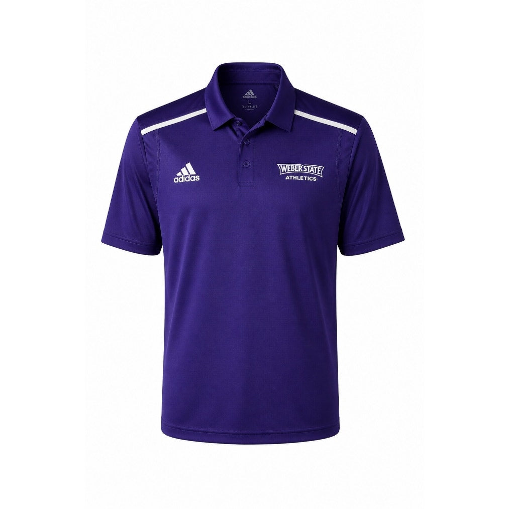 Adidas Weber State Wildcats Athletics Polo Shirt Purple Men’s 2XL Climalite