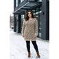 Maurices Leopard Print Fuzzy Sweater Women’s XXL Tan Brown Pullover