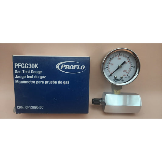 ProFlo - Gas Test Gauge Assembly - 2" Dia - CRN: OF13895.5C - 0-30 PSI