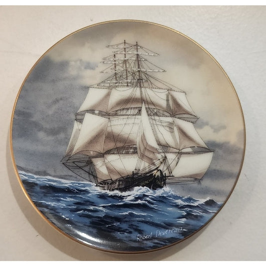 Danbury Mint Great American Sailing Ships Miniature Plate LIGHTNING Japan