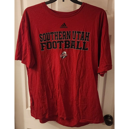 Adidas Southern Utah Football T‑Shirt 2X Red SUU Tee
