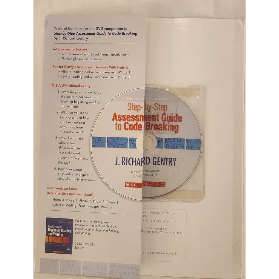 Step‑by‑Step Assessment Guide to Code Breaking Gentry + DVD Scholastic