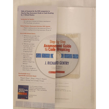 Step‑by‑Step Assessment Guide to Code Breaking Gentry + DVD Scholastic