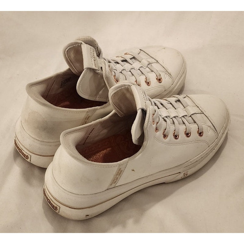 Skechers x Snoop Dogg Snoop One OG White Leather Women's Size 9 Slip-Ins