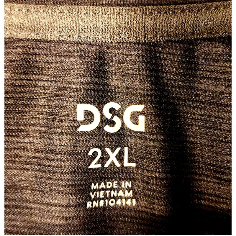 DSG Mens Sleeveless Athletic Shirt Tank Top Black Gym Activewear Size 2XL