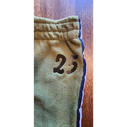 OLD NAVY KIDS Fleece Pants - 25 - Green w Navy Stripes - Size 4T - Pocket