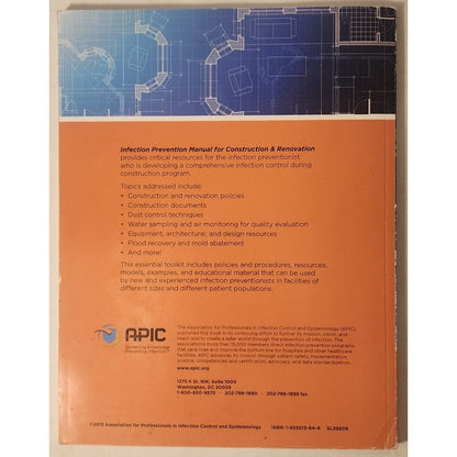 Infection Prevention Manual for Construction & Renovation – APIC – Softcover