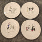 Rosanna A Womans Work Is Never Done Salad Dessert Plates Set of 4 8" NIB NWT