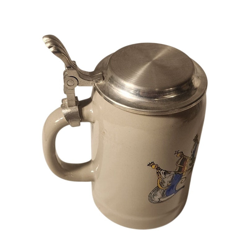 GERZ Germany Beer Stein – Deutschland Eagle – 95% Zinc Lid – Vintage
