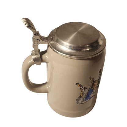 GERZ Germany Beer Stein – Deutschland Eagle – 95% Zinc Lid – Vintage
