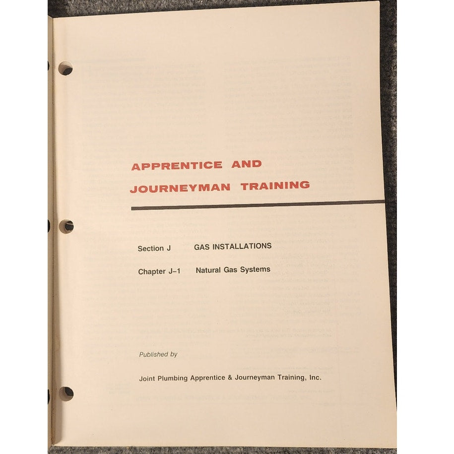 AFL-CIO Natural Gas Systems Apprentice Journeyman Training Manual 1983 Book