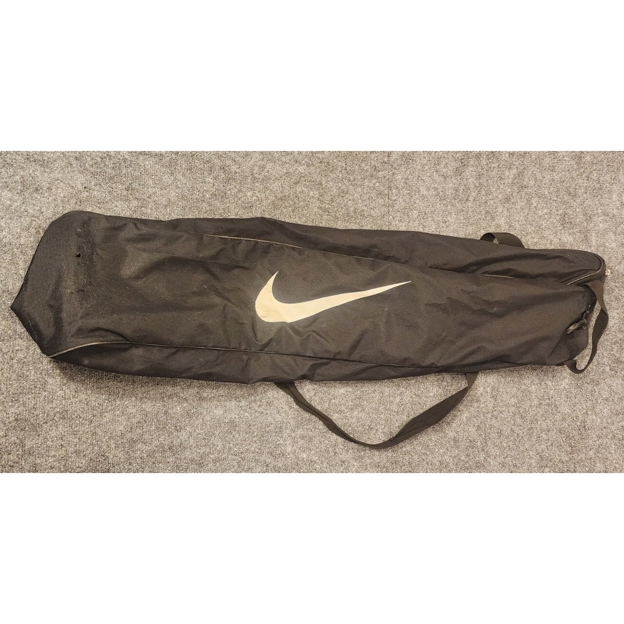 Nike Baseball Softball Equipment Bat Bag Duffle Carry All Black Swoosh