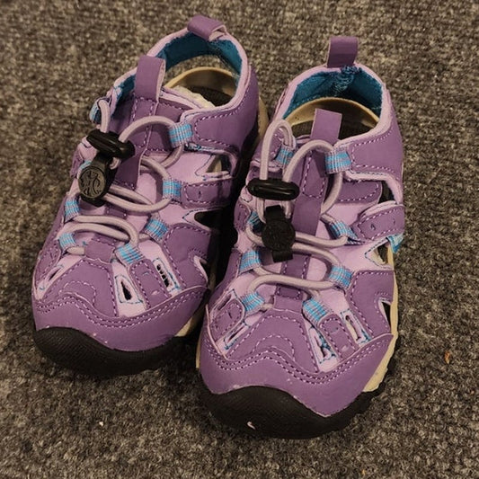 Northside Kids Size 6 Purple Light Blue Closed Toe Sandals NWOT