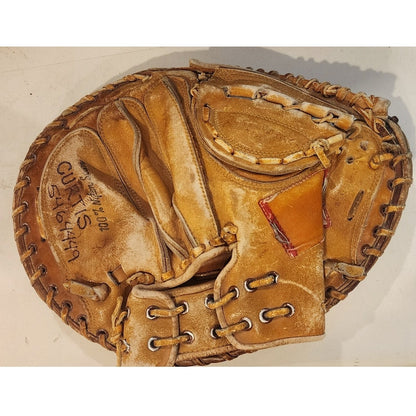 Vintage Rawlings Jerry May Professional Model MJ50 Catchers Mitt Baseball Glove